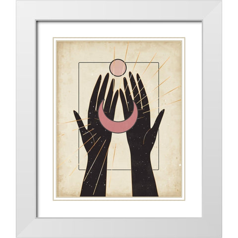 Unphased II White Modern Wood Framed Art Print with Double Matting by Parker, Jennifer Paxton