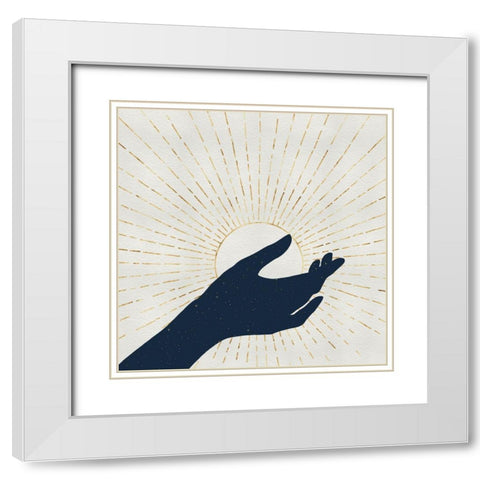 Palm Sunday II White Modern Wood Framed Art Print with Double Matting by Popp, Grace