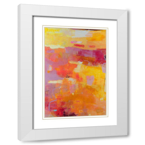 Viv II White Modern Wood Framed Art Print with Double Matting by Jachimiec, Sue