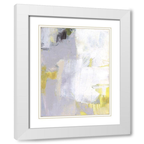 Aiven III White Modern Wood Framed Art Print with Double Matting by Jachimiec, Sue