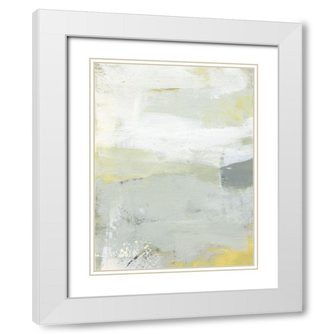 Leen I White Modern Wood Framed Art Print with Double Matting by Jachimiec, Sue