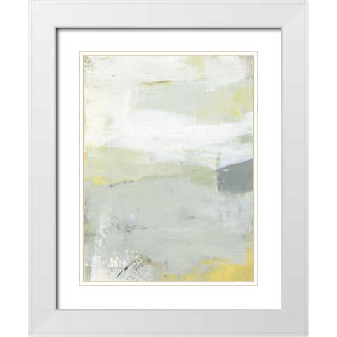 Leen I White Modern Wood Framed Art Print with Double Matting by Jachimiec, Sue