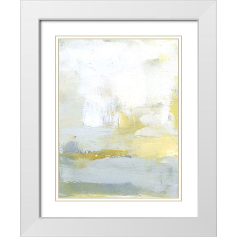 Leen III White Modern Wood Framed Art Print with Double Matting by Jachimiec, Sue