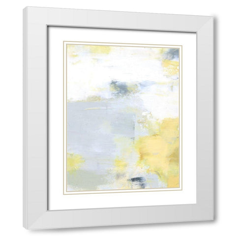 Leen IV White Modern Wood Framed Art Print with Double Matting by Jachimiec, Sue
