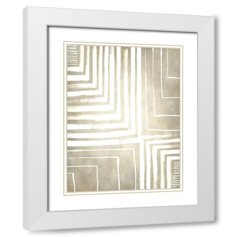 Neighborhood Maps I White Modern Wood Framed Art Print with Double Matting by Parker, Jennifer Paxton