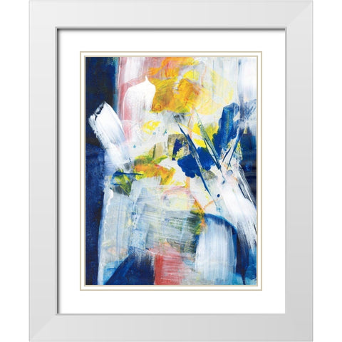Cooler Days I White Modern Wood Framed Art Print with Double Matting by Combs, Joyce