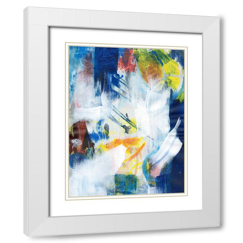Cooler Days II White Modern Wood Framed Art Print with Double Matting by Combs, Joyce