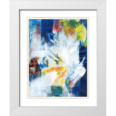 Cooler Days II White Modern Wood Framed Art Print with Double Matting by Combs, Joyce