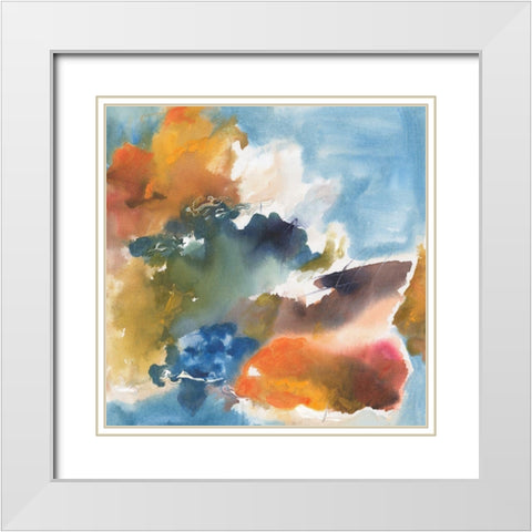 Friendships  I White Modern Wood Framed Art Print with Double Matting by Combs, Joyce