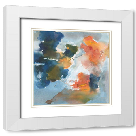 Friendships  II White Modern Wood Framed Art Print with Double Matting by Combs, Joyce
