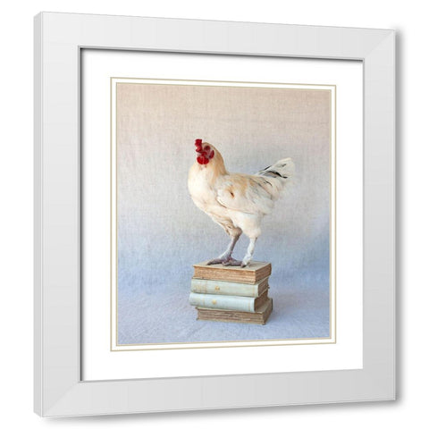 Tania Soderman Books IV White Modern Wood Framed Art Print with Double Matting by Soderman, Tania