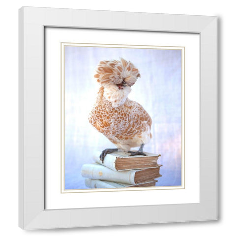 Tania Soderman Books V White Modern Wood Framed Art Print with Double Matting by Soderman, Tania