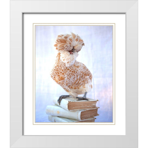 Tania Soderman Books V White Modern Wood Framed Art Print with Double Matting by Soderman, Tania