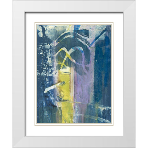 Enchanted Dreams III White Modern Wood Framed Art Print with Double Matting by Combs, Joyce