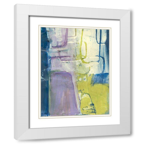 Enchanted Dreams IV White Modern Wood Framed Art Print with Double Matting by Combs, Joyce