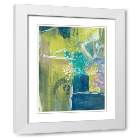 Enchanted Dreams V White Modern Wood Framed Art Print with Double Matting by Combs, Joyce