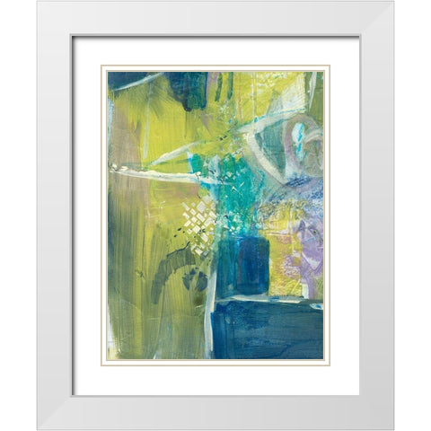 Enchanted Dreams V White Modern Wood Framed Art Print with Double Matting by Combs, Joyce