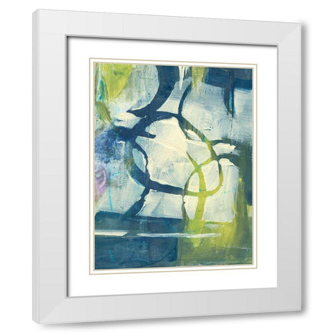 Enchanted Dreams VI White Modern Wood Framed Art Print with Double Matting by Combs, Joyce