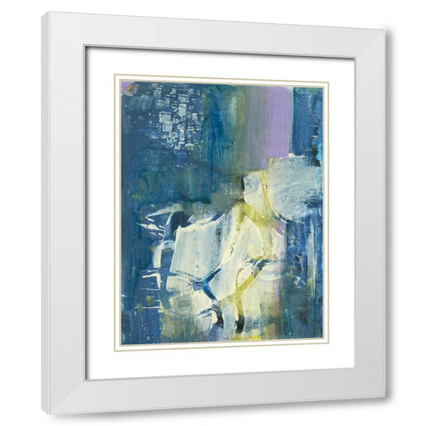 Enchanted Dreams VIII White Modern Wood Framed Art Print with Double Matting by Combs, Joyce
