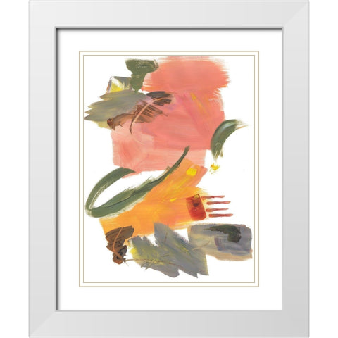 Breaking Out I White Modern Wood Framed Art Print with Double Matting by Combs, Joyce