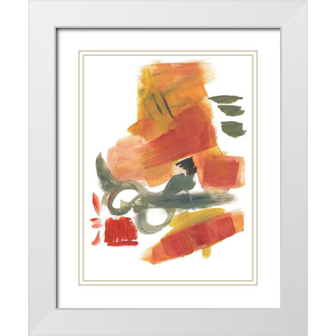 Breaking Out II White Modern Wood Framed Art Print with Double Matting by Combs, Joyce