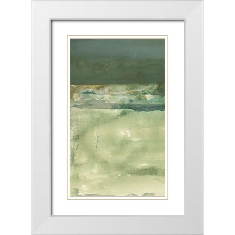 Winter Solitude II White Modern Wood Framed Art Print with Double Matting by Combs, Joyce