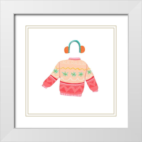 Tacky Sweaters II White Modern Wood Framed Art Print with Double Matting by Vess, June Erica