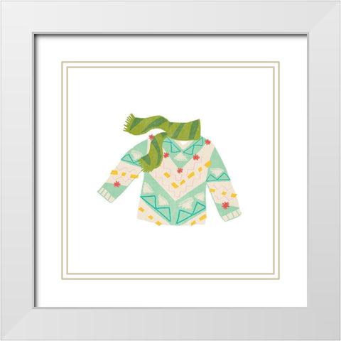 Tacky Sweaters IV White Modern Wood Framed Art Print with Double Matting by Vess, June Erica