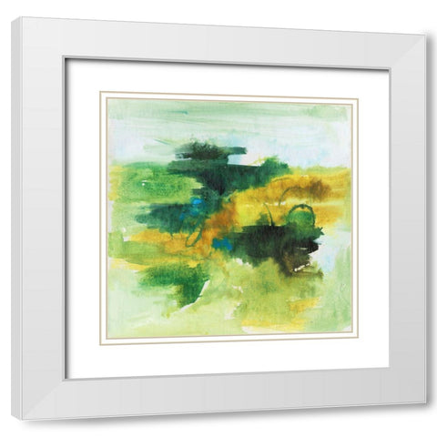 Seeking Flight II White Modern Wood Framed Art Print with Double Matting by Combs, Joyce