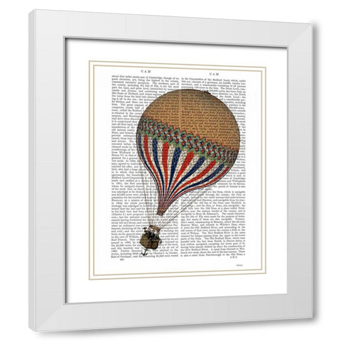 Le Tricolore White Modern Wood Framed Art Print with Double Matting by Fab Funky