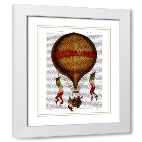 La Chambre White Modern Wood Framed Art Print with Double Matting by Fab Funky