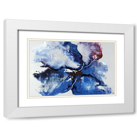 Magic Pool White Modern Wood Framed Art Print with Double Matting by Edmunds, Sydney