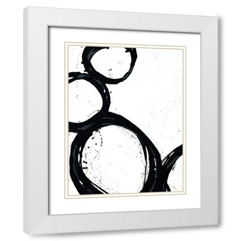 Somer Saults I White Modern Wood Framed Art Print with Double Matting by Douglass, Farrell