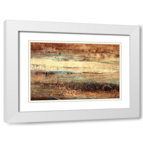 Subterranean Blues White Modern Wood Framed Art Print with Double Matting by Douglass, Farrell