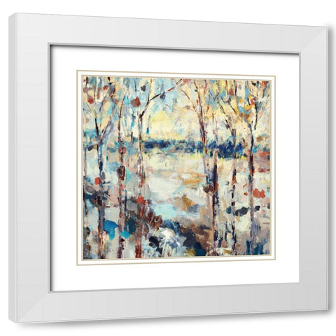 Wild Walk White Modern Wood Framed Art Print with Double Matting by Maas, Jodi