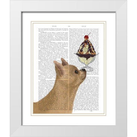Chihuahua, Fawn, Ice Cream White Modern Wood Framed Art Print with Double Matting by Fab Funky