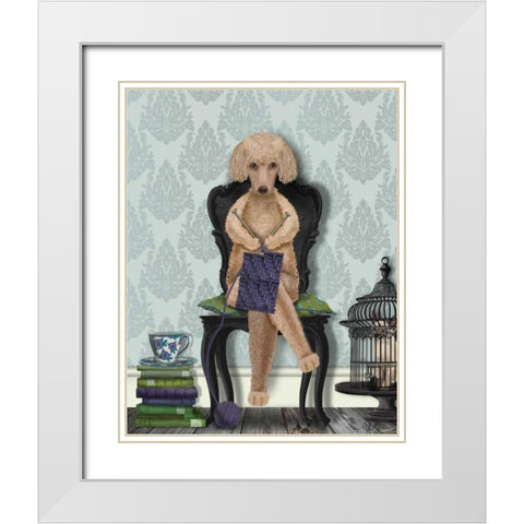 Captive Audience White Modern Wood Framed Art Print with Double Matting by Fab Funky