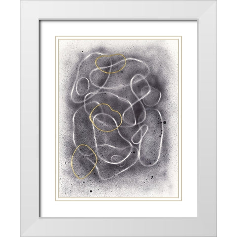 Pell Mell II White Modern Wood Framed Art Print with Double Matting by Lam, Vanna