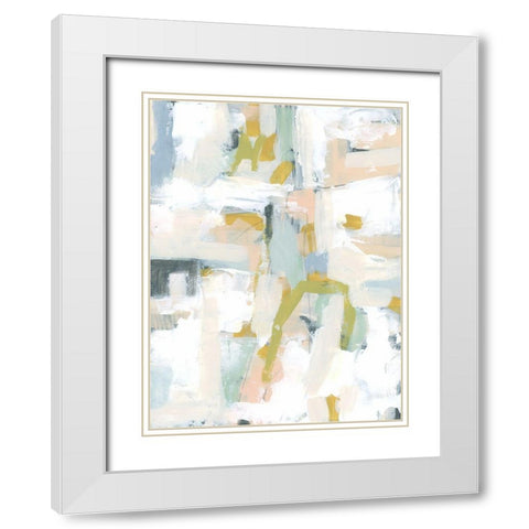 Interim IV White Modern Wood Framed Art Print with Double Matting by Vess, June Erica