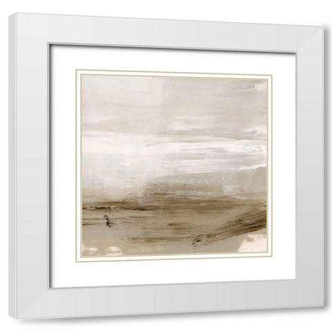 Brushed Pavement I White Modern Wood Framed Art Print with Double Matting by Parker, Jennifer Paxton