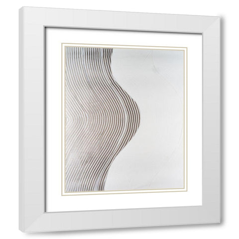 UA Slow Going II White Modern Wood Framed Art Print with Double Matting by Lam, Vanna