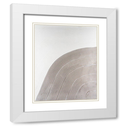 UA Slow Going III White Modern Wood Framed Art Print with Double Matting by Lam, Vanna
