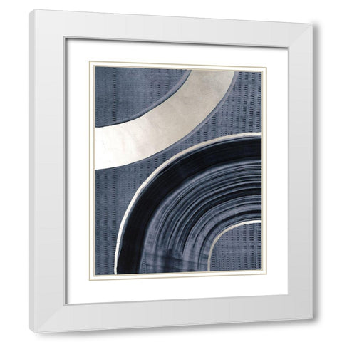 Micron I White Modern Wood Framed Art Print with Double Matting by Lam, Vanna