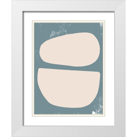 Sage and Sandstone I White Modern Wood Framed Art Print with Double Matting by Green, Jacob