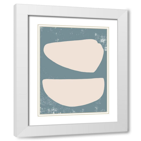 Sage and Sandstone II White Modern Wood Framed Art Print with Double Matting by Green, Jacob