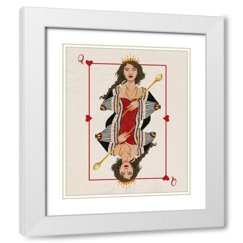 Royal Suits I White Modern Wood Framed Art Print with Double Matting by Popp, Grace