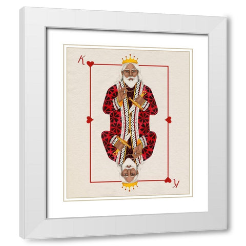 Royal Suits II White Modern Wood Framed Art Print with Double Matting by Popp, Grace