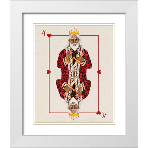 Royal Suits II White Modern Wood Framed Art Print with Double Matting by Popp, Grace