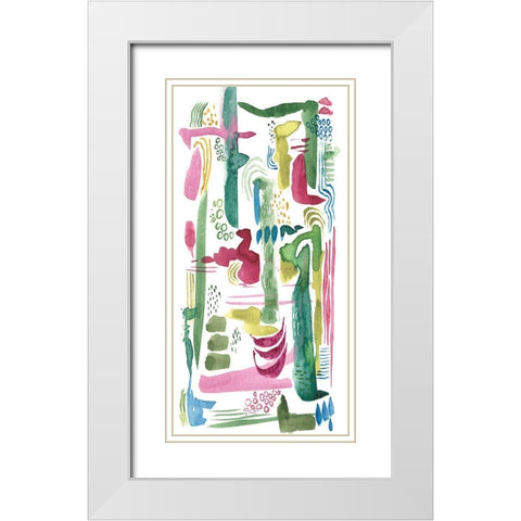 Hypothetical II White Modern Wood Framed Art Print with Double Matting by Moore, Regina