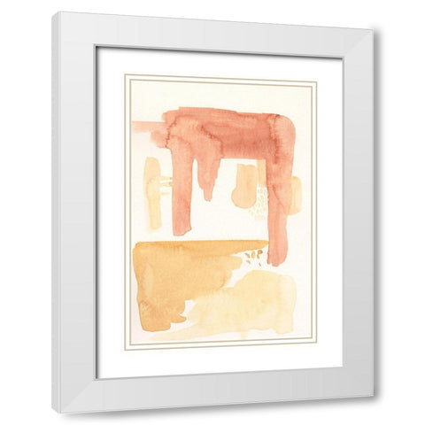 Desert Tint I White Modern Wood Framed Art Print with Double Matting by Moore, Regina